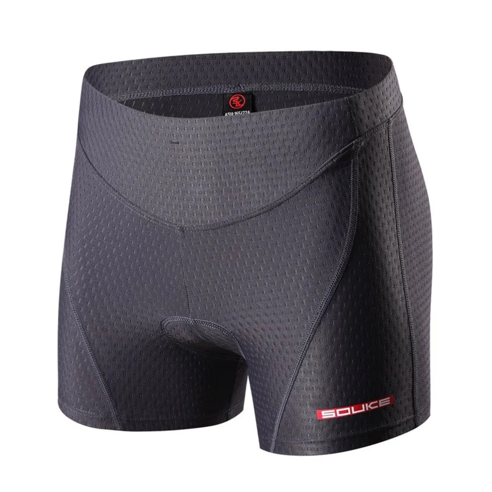 Gray Women's cycling Athletic Shorts with padding